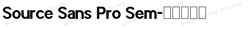 Source Sans Pro Sem字体转换